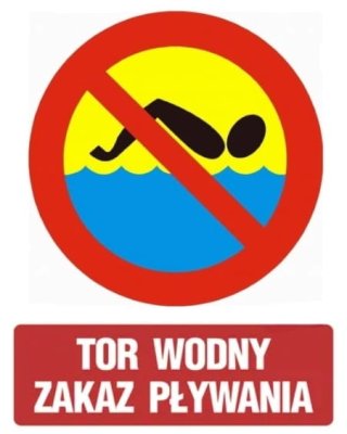 Tor wodny zakaz pływania