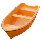 Łódź ratownicza JACEK pomarańczowa z okutym kilem