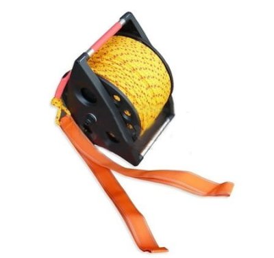 Kołowrót ratowniczy 100 m grubość linki 10 mm