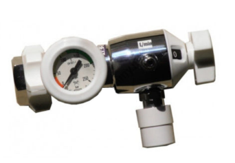 Reduktor tlenowy do butli na basen z króćcem i złączem AGA, wyposażenie apteczki r1